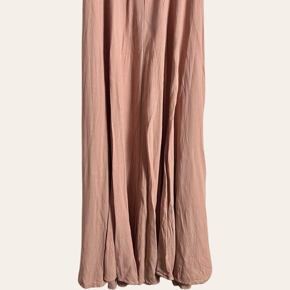 Reformation Verbena Blush Pink Off Shoulder Gown Size 2 - Picture 8 of 10